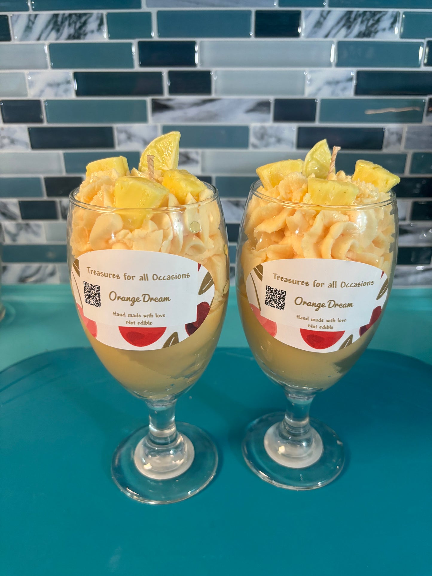 Champagne Glass Candles