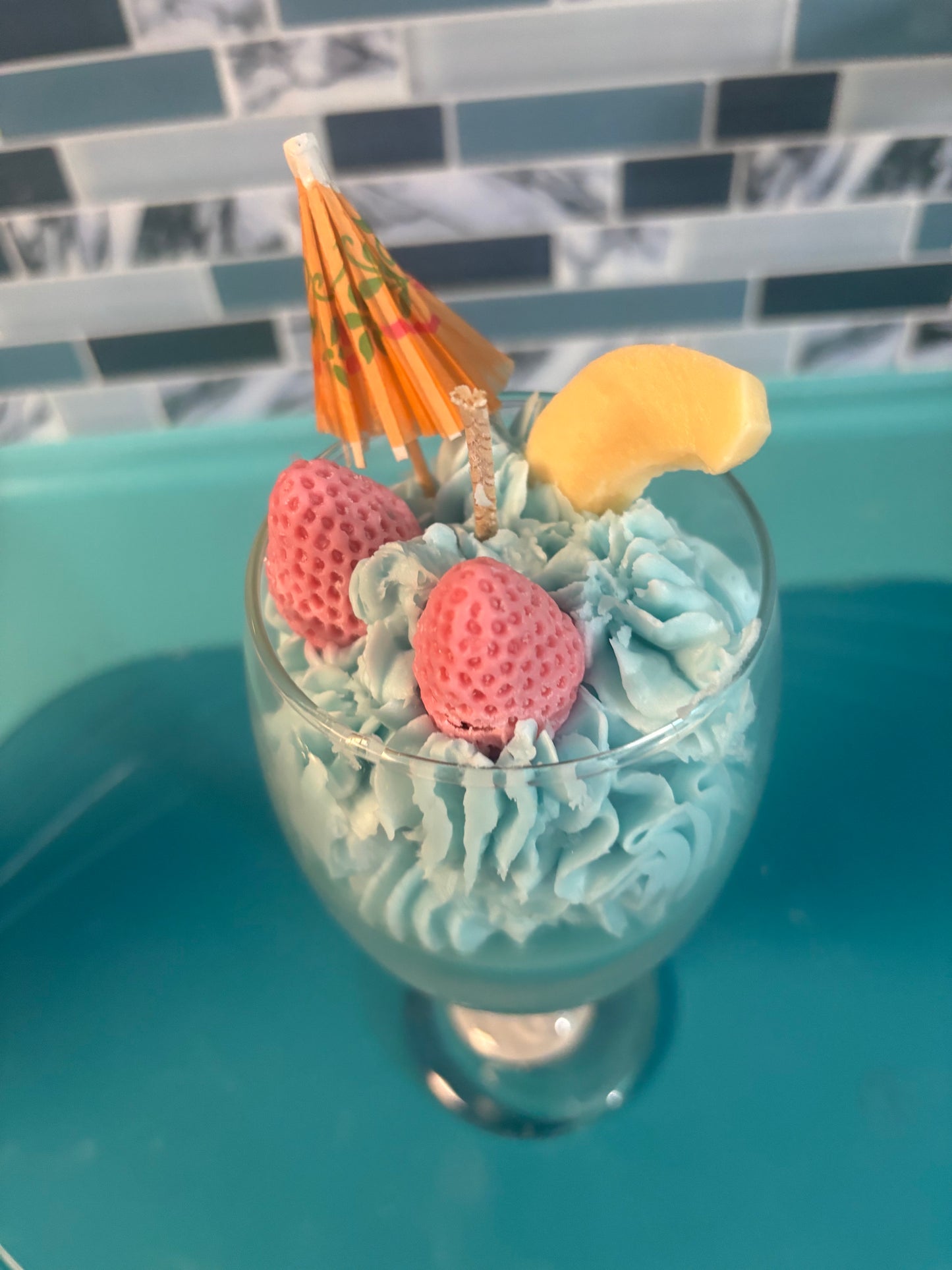 Champagne Glass Candles