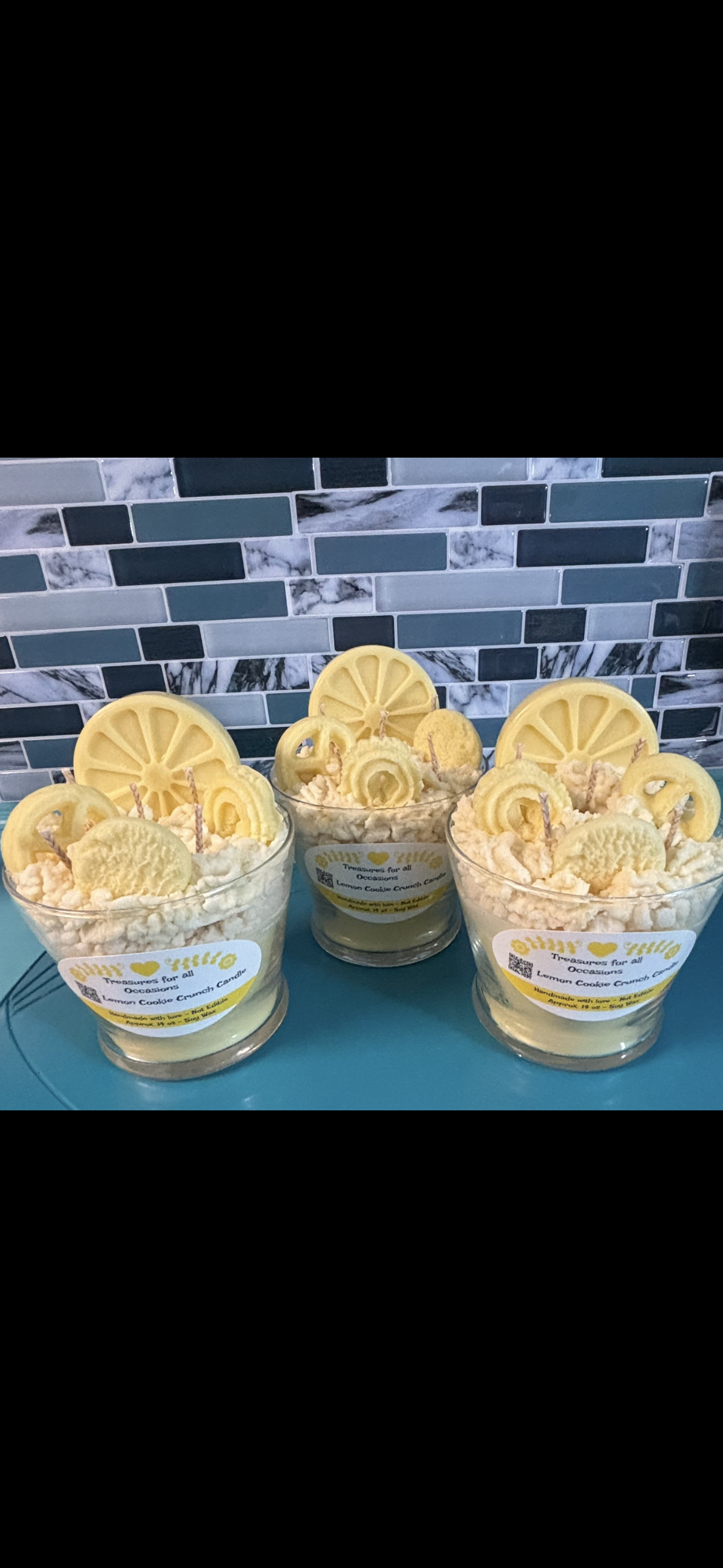 Lemon Cookie Dessert Candle