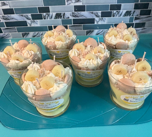 Banana Pudding Dessert Candle