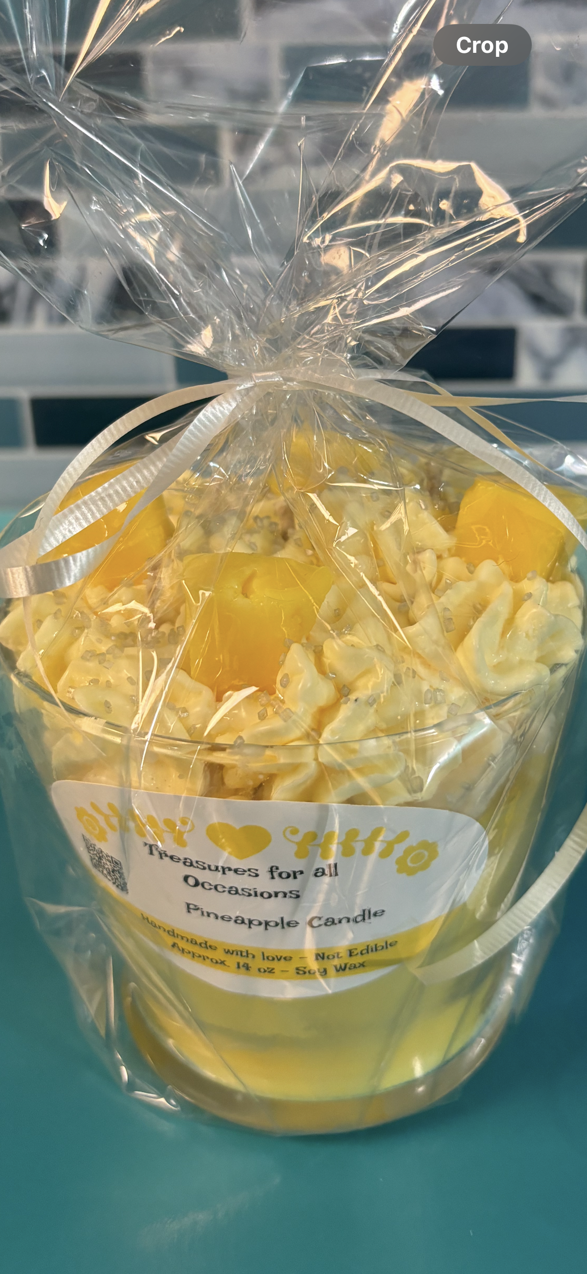Pineapple Scented Dessert Candles